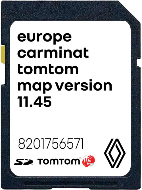 Renault Carminat TomTom 11.45 SD Card Europe 2025-2026 | Part number: 8201756571