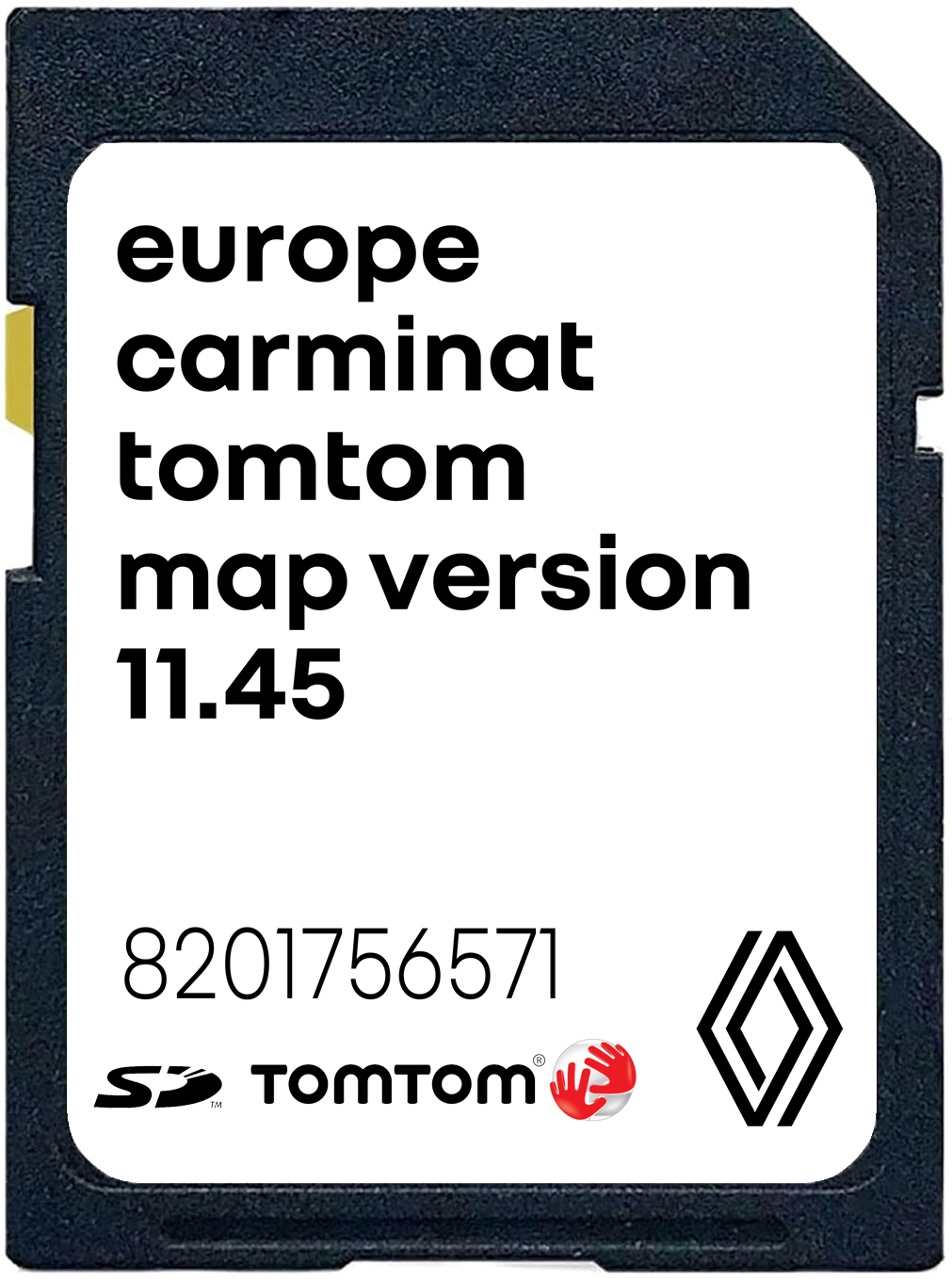 Renault Carminat TomTom 11.45 SD-Karte Europa 2025-2026 | Teilenummer: 8201756571