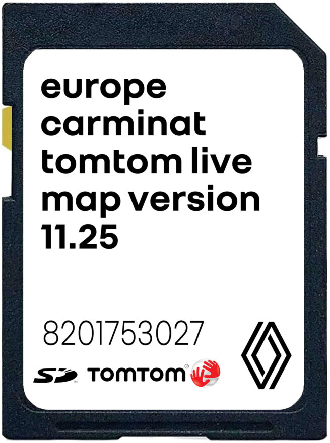 Renault Carminat TomTom Live 11.25 SD-Karte Europa | Teilenummer: 8201753027