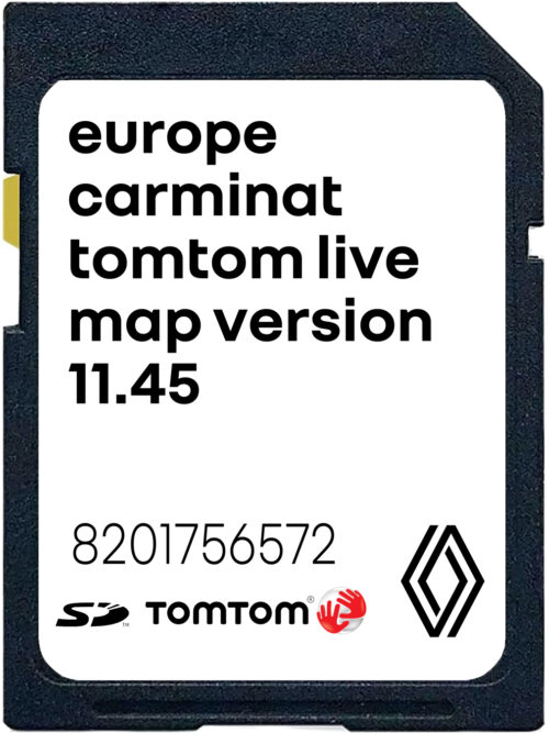 Renault Carminat TomTom Live 11.45 SD Card Europe | Part number: 8201756572