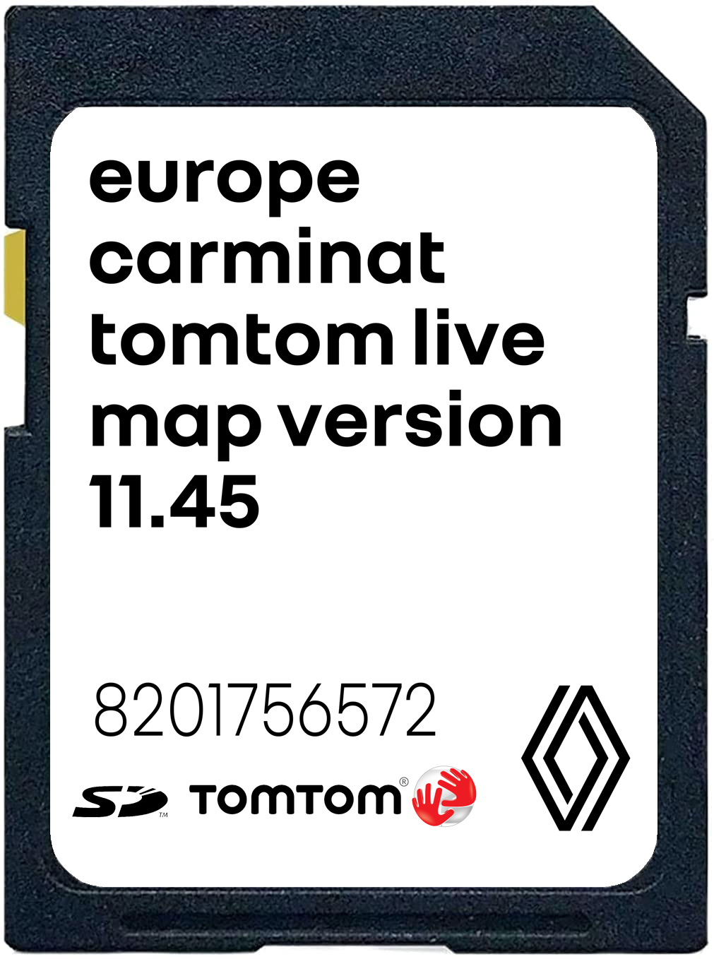 Renault Carminat TomTom Live 11.45 SD Card Europe | Part number: 8201756572