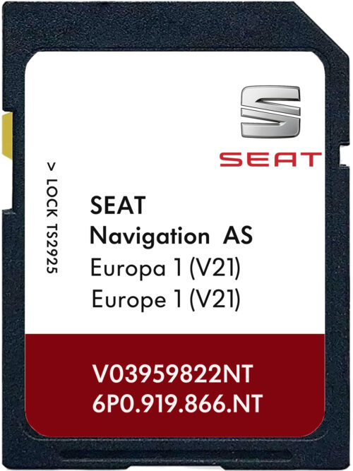 Seat Navigation AS MIB2 v21 SD Karte Europa | 2025-2026 | Teilenummer: 6P0919866NT