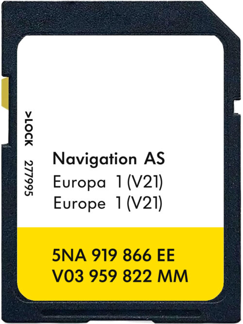 VOLKSWAGEN DISCOVER MEDIA MIB2 AS V21 SD Card Europe 32GB | 2025-2026 | Part number: 5NA919866EE