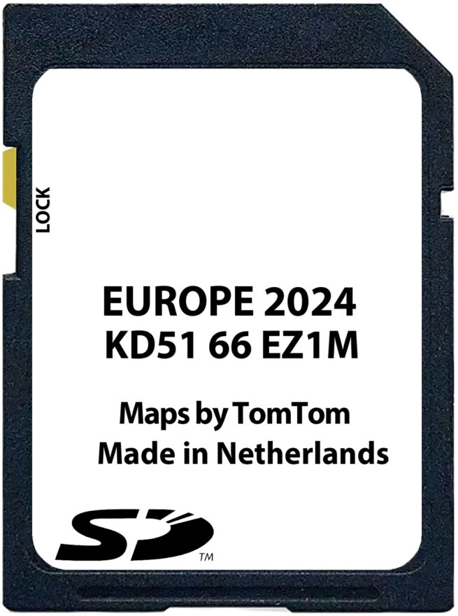 Mazda NB1 TomTom SD Card Europe 2024 Part number: KD5166EZ1M