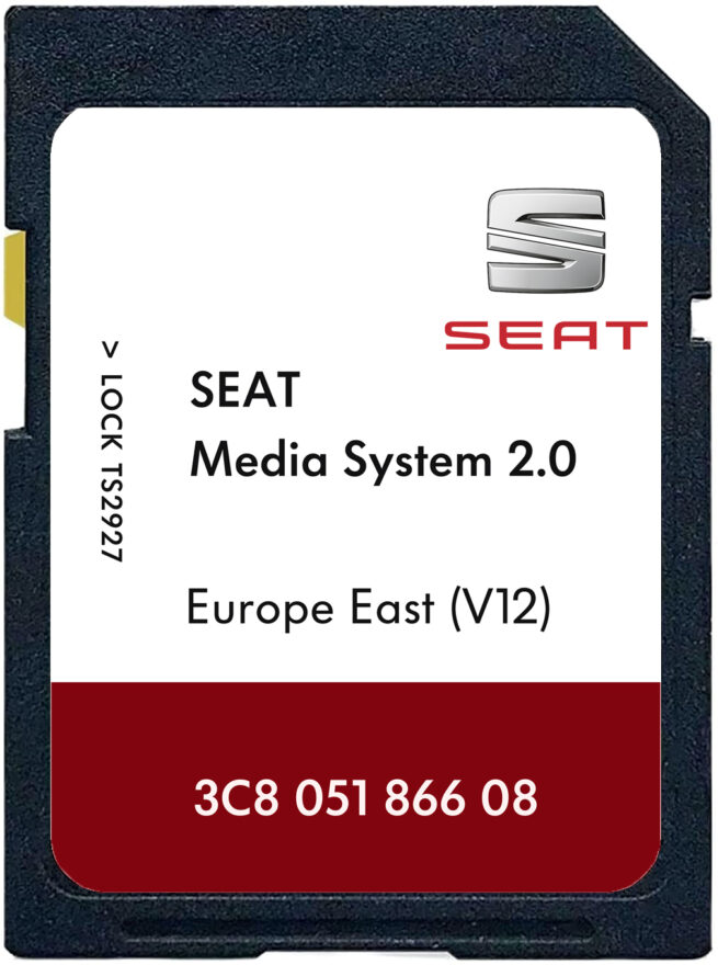 Seat Mediasystem 2.0 SD Card East Europe V12 | Part number: 3C805186608