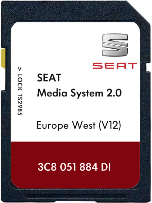 Seat Mediasystem 2.0 SD Card West Europe V12 | Part number: 3C8051884DI