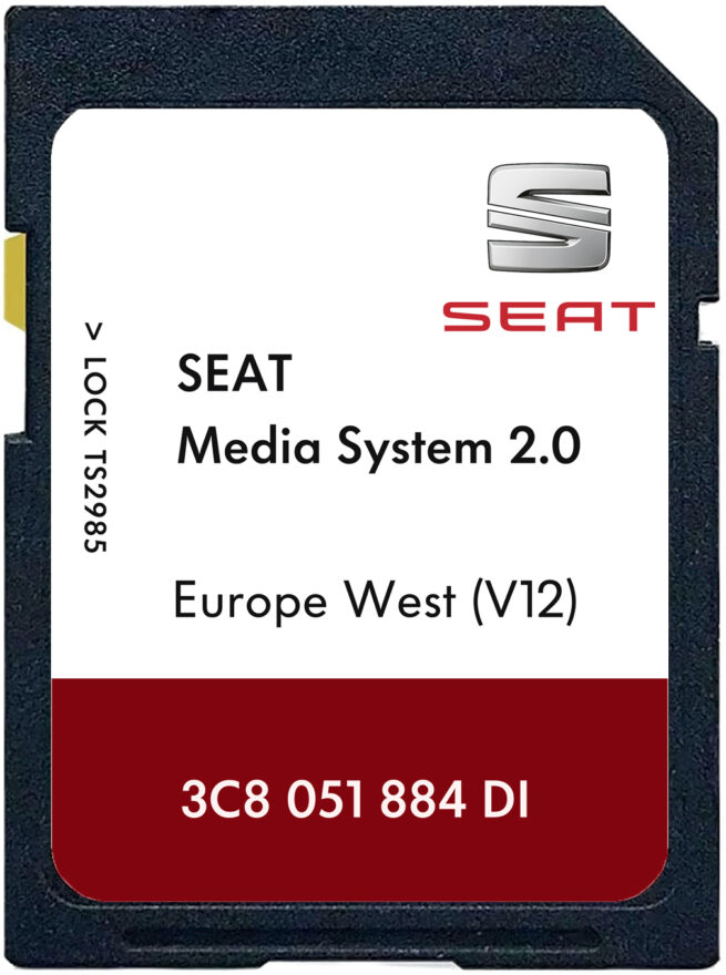 Seat Mediasystem 2.0 SD Card West Europe V12 | Part number: 3C8051884DI