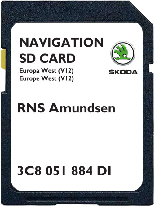Skoda RNS Amundsen V12 SD Card West Europe | Part number: 3C8051884DI