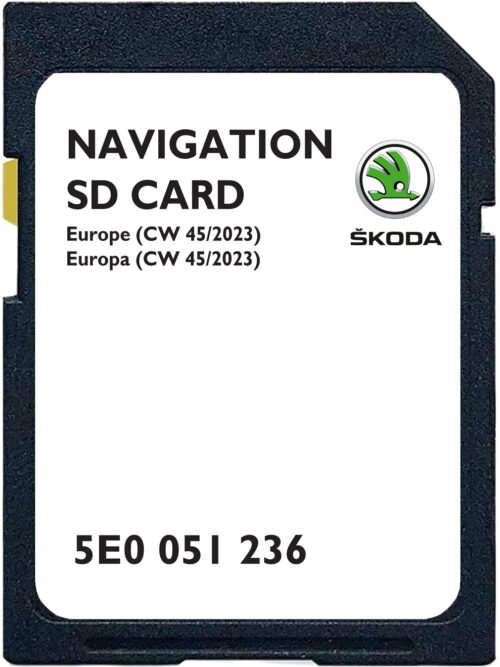 Skoda Amundsen MIB1 SD Card Europe  | 2023-2024 | Part number: 5E0051236